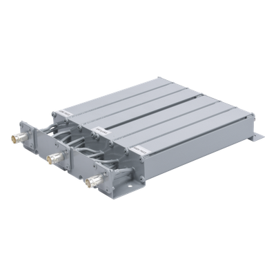 EPCOM INDUSTRIAL - Duplexer SYSCOM en UHF, 6 Cav. 470-490 MHz, 50 Watt, 5 MHz Sep. Rechazo de Banda, BNC Hembras.