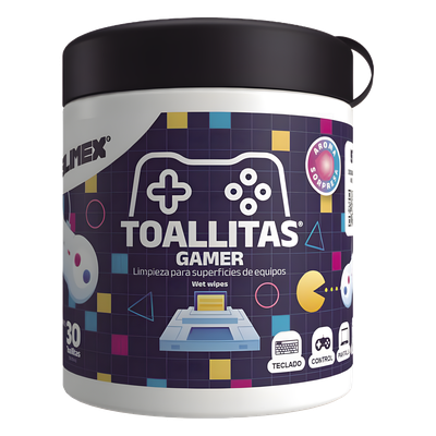 SILIMEX - Toallitas de Limpieza / Antiestáticas / Antibacteriales / 30 Unidades / Aroma Chicle