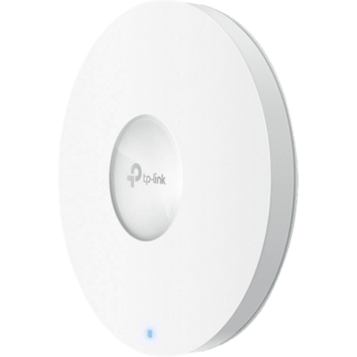 TP-LINK - Access Point Wi-Fi 6 / AX3000 / Doble Banda 2.4 GHz + 5 GHz / 4-Stream / 160 MHz / MU-MIMO / OFDMA / 1 Puerto Gigabit PoE / Montaje en Techo / Gestión Cloud Omada SDN
