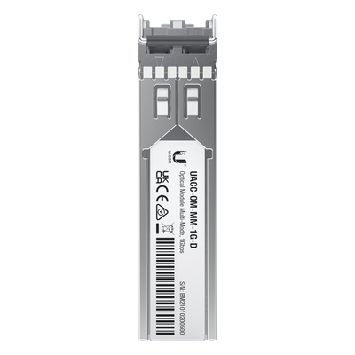 UBIQUITI - Transceptor SFP / 1 Gbps / Multimodo / 850 nm / LC Dual / 550 m (1804.5 ft) / Paquete 2 Piezas