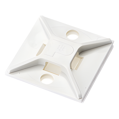 PANDUIT - Base Adhesiva para Cinchos / 4 Vías / 25.4 mm x 25.4 mm (1in x 1in) / Interior / ABS Blanco