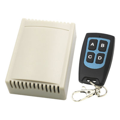 ACCESSPRO - Receptor de 4 Canales / 433.92 MHz / 40 Transmisores / 12VDC / Alcance 30 m / 81x38x22 mm (3.2x1.5x0.9 in)