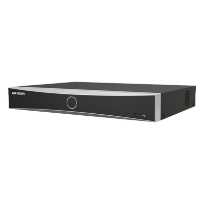 HIKVISION - NVR IP / 12 Megapixel (4K) / 8 Canales / 8 Puertos PoE+ / Reconocimiento Facial / AcuSense / 1 Bahía HDD / HDMI 4K / PoE Extendido 300 m (984.3 ft)
