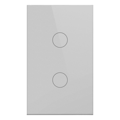 SMARTHOME BY EPCOM - Interruptor Inteligente / 2 Circuitos / ZigBee / Alimentación 100-250V / Neutro Opcional / 800W por Canal / Vidrio Templado