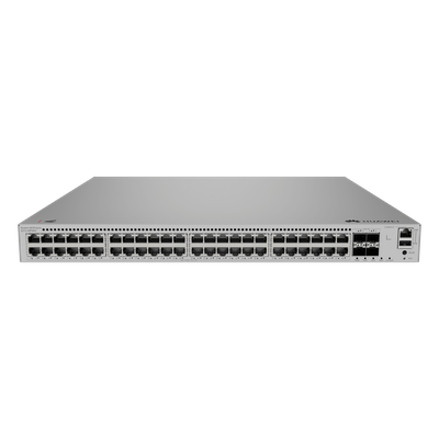 HUAWEI - Switch Capa 3 / 48 Puertos PoE+ MultiGigabit 2.5 Gbps / 4 SFP+ 10 Gbps / iStack 4 Unidades / 360 W PoE / Libre de Licenciamiento