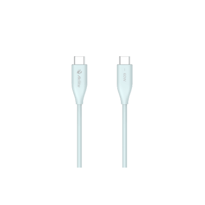 EZVIZ - Cable de Carga USB-C a C / 1.5 Metros (4.92 Pies) / Tecnología GaN (Nitruro de Galio) / Fast-Charging / Potencia 60W / Velocidad Transferencia 480 Mbps / Material Silicona No Tóxica / Conector Aluminio Anodizado