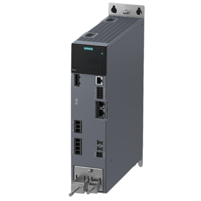 SIEMENS - Servodrive SINAMICS S210 / 1.50 kW a 400V / 5.0 A Corriente Nominal / PROFINET / IP20 / SIL 3 / PL e / 19.0 A Máxima Corriente / 8 kHz Frecuencia de Pulso