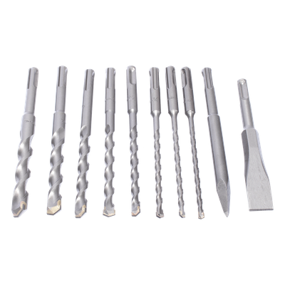 MAKITA - Juego de Brocas y Cincéles SDS PLUS / 10 Piezas / 3/16'' a 9/16'' / 6-1/4'' (158 mm) Largo Estándar