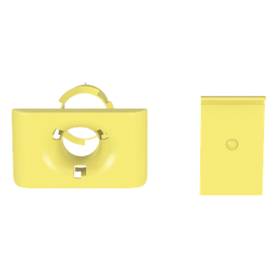 PANDUIT - Accesorio de Salida a Tubo / 1.5 in (38 mm) / Canaletas 4x4, 6x4, 12x4 / Color Amarillo / PC/ABS / Telcordia GR-63-CORE