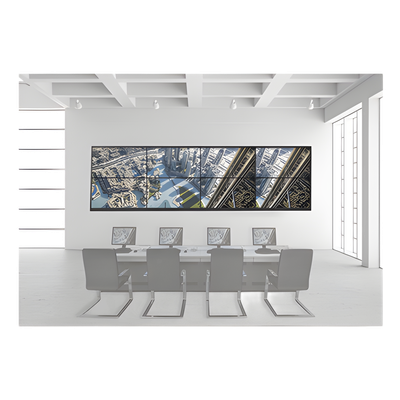 HIKVISION - Kit Videowall / 4x2 Configuración / 8 Pantallas 55" / Full HD 60Hz / Decoder 16 HDMI / 128 Canales / Montaje Pared