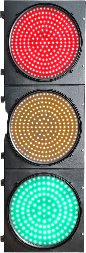 HIKVISION - Semáforo LED Full Ball, 300 mm, PC+ABS, IP53, 149 LEDs Rojo/Amarillo, 97 LEDs Verde, 400 m Visibilidad, 100.000 Horas Vida Útil