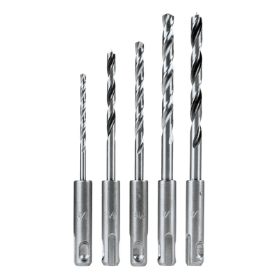MAKITA - Juego de Brocas SDS-PLUS / 5 Piezas / HSS-G 135° / Punta Brad / Madera y Metal