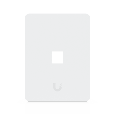 UBIQUITI - Placa de Pared Vertical Universal para Keystone de 1 Puerto con Cubierta Pintable, Acabado Personalizable, Paquete con 4 Piezas