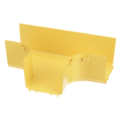 PANDUIT - Accesorio en T Horizontal / Ángulos 90° / Radio de Curvatura 50.8 mm / Para Canaleta 4x4 / Color Amarillo