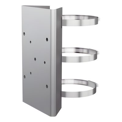 HIKVISION - Montaje de Poste para PTZ / Acero Inoxidable / Ajustable 67-127 mm / 194 mm / 1 kg