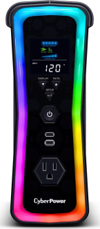 CYBERPOWER - UPS Gamer de 1500 VA/1000 W, Topología Línea Interactiva, Entrada 120 Vca  NEMA 5-15P, y 13 Salidas NEMA 5-15R, Puerto USB, Con Regulador de Voltaje (AVR)