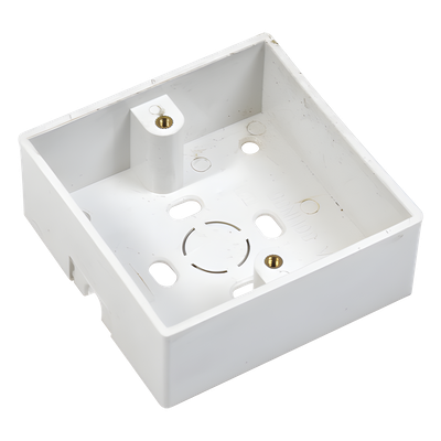ACCESSPRO - Caja de Montaje para Botón de Salida / 86 x 86 mm / Profundidad 25 mm / Plástico ABS / 0.05 kg