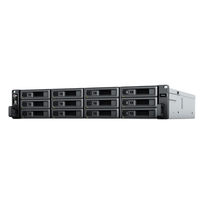 SYNOLOGY - Servidor NAS Rack / 12 Bahías / 2U / Hasta 216 TB (expansible a 432 TB) / Rendimiento 3,500/1,700 MB/s / 10GbE / Fuentes Redundantes / Alta Disponibilidad