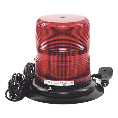 ECCO - Baliza LED de Advertencia / SAE Clase I / 12-24 VDC / 11 Patrones de Destello / Montaje Magnético / 7" de Altura