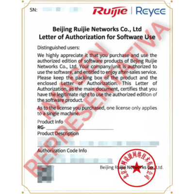 RUIJIE - Licencia de Seguridad / 1 Año / 8 Funciones / Firewall RG-CF10S / IPS + AV + WAF / URL + APP + AI