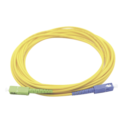 LINKEDPRO BY EPCOM - Jumper de Fibra Óptica / Monomodo OS1/OS2 / SC/UPC a SC/APC / Simplex / 1 m (3.28 ft) / PVC Amarillo