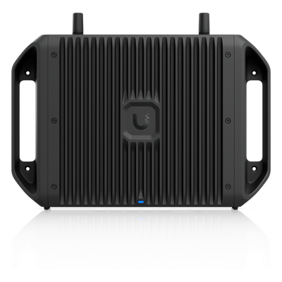 UBIQUITI - Cloud Gateway Industrial / Wi-Fi 7 Integrado / Puertos 10 GbE y 2.5 GbE / SFP+ / PoE+++ 90W / 350W Total / Sin Ventilador / -30 a 50 °C (-22 a 122 °F)