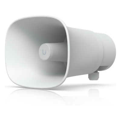 UBIQUITI - Altavoz IP Horn / 120 dB / PoE+ / Detección AI / IP66 / Montaje Múltiple