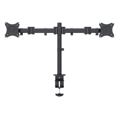 EPCOM - Montaje de Escritorio articulado para 2 monitores de 13 a 27" /  Soporta hasta 10 kg / Vesa 75 x 75 / 100 x 100 / Acero / Giro: 360°