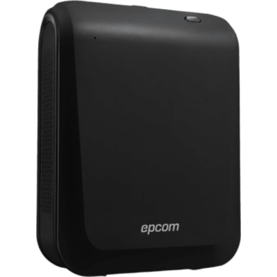 EPCOM - Difusor de Aromas Comercial / 500 ml / Cobertura 100 m² / Atomización Sin Agua / Control por App / Batería D o Adaptador DC / Color Negro