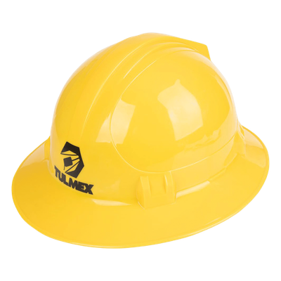 TULMEX - Casco de Seguridad / Ala Ancha / Dieléctrico 30,000 V / Polietileno Alta Densidad / 0.37 kg / 10.7 x 6.5 x 12.4 in