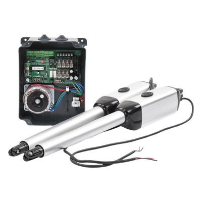 ACCESSPRO - Kit de Brazos para Portón Abatible / 2 Hojas / 3 m (9.8 ft) / 300 kg / IP55 / 50 Ciclos Diarios / Residencial