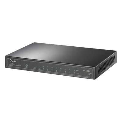 TP-LINK - Switch PoE+ / 8 Puertos Gigabit PoE+ / 1 Puerto Gigabit Uplink / 1 Puerto SFP / 63W PoE Total / 20 Gbps