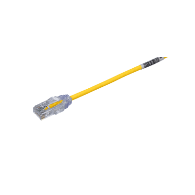 PANDUIT - Cable de Parcheo TX6, UTP Cat6, Diámetro Reducido (28AWG), Color Amarillo, 4.57 Metros (15 Pies)