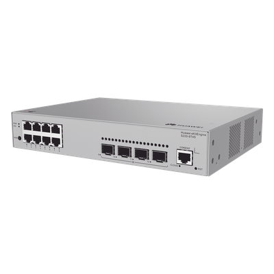 HUAWEI - Switch Capa 2 Administrable / 8 Puertos Gigabit / 4 Puertos SFP / 24 Gbit/s / Gestión en Nube Gratuita