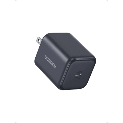 UGREEN - Cargador Rápido GaN 45W USB-C / Tecnología GaN / PD3.0 PPS 4.5A / Carga Ultra Rápida Samsung 2.0 / Compatibilidad Universal / Protecciones Múltiples / Eficiencia Nivel 6 / Material PC V0