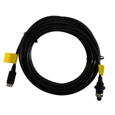 HIKVISION - Cable Extensor de Vídeo y Audio de 12 Metros / Conector Tipo Aviación / Compatible con Cámara TURBO Móvil HIKVISION