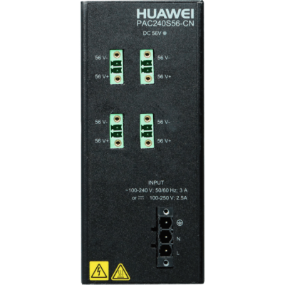 HUAWEI - Fuente de alimentación para Riel DIN / Entrada 100-240 VCA / Salida 56 VCD / 240 W / Para Switch S210I-8P4SX