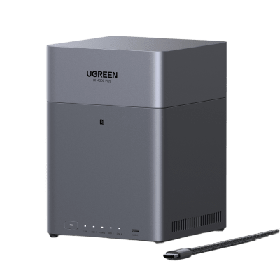 UGREEN - NAS UGREEN NASync DH4300PLUS  / 4 Bahías SATA / Procesador RK3588C 8 GB RAM / 2.5GbE Puerto / HDMI 4K / USB 3.2 Type-C / RAID 0/1/5/6/10 / Acceso Remoto UGREENlink