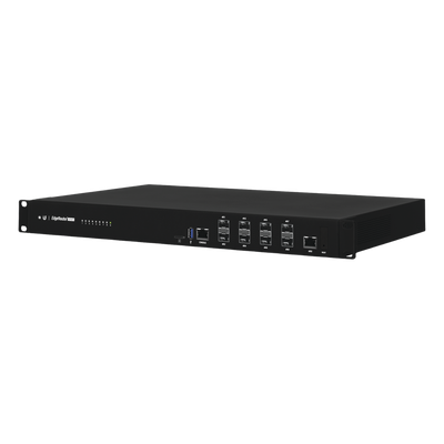 UBIQUITI - Router Edge / 8 Puertos SFP+ 10 Gbps / 1 Puerto RJ45 Gigabit / Throughput 80 Gbps / 16 Núcleos / 16 GB RAM / Hot-Swappable