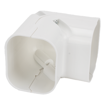 THORSMAN - Codo Vertical para Aire Acondicionado / 4 Canales / 11 Piezas / PVC Rígido / -20°C a 75°C / 3.28 ft