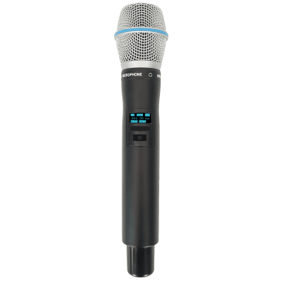 EPCOM PROAUDIO - Micrófono Mano Inalámbrico EP-59H | Rango Frecuencia 470-510MHz, 540-590MHz, 640-690MHz, 807-830MHz | Potencia Salida ≥10dBm | Autonomía >10 Horas | Mute Automático por Caída | Display OLED | 7 Niveles Potencia Aju