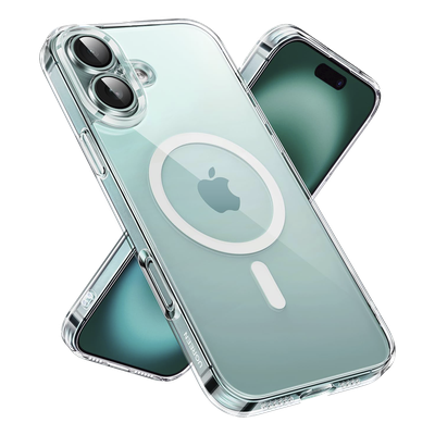 UGREEN - Funda protectora magnética transparente UGREEN Classy para iPhone 16 Plus (transparente)