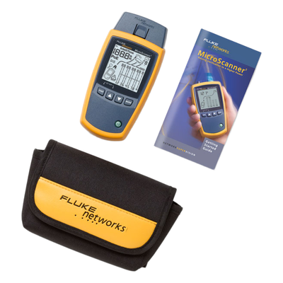 FLUKE NETWORKS - Verificador de Red / Pantalla LCD Retroiluminada / Mapa de Cableado Gráfico / Verificación de Datos Voz y Video / Detección PoE / Sin Adaptadores
