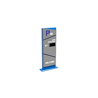 HIKVISION - Pantalla Principal de Guía de Estacionamiento / 1 Módulo / Mensaje de Bienvenida / Uso con Aplicación de Guía de Estacionamiento
