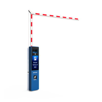 HIKVISION - Barrera Vehicular IZQUIERDA Todo en Uno / Brazo Articulado Incluido de 4 mts / Cámara ANPR Integrada / Boton de Ayuda / Pantalla LCD / Apertura en 4 segundos