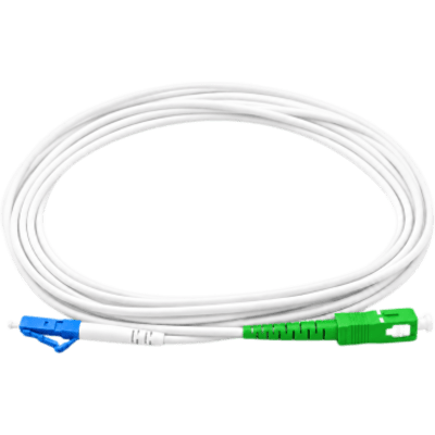 LINKEDPRO - Jumper de Fibra Óptica / Monomodo Simplex / LC/UPC-SC/APC / 3 m (9.8 ft) / G.657A2 / Cable 3.0 mm