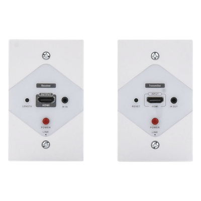 EPCOM TITANIUM - Extensor HDMI en Placa de Pared / 1080P @ 60 Hz / 40 m (131.2 ft) / Cat 6/6A/7 / IR Bidireccional / HDCP 1.4a/1.2a / Cero Latencia