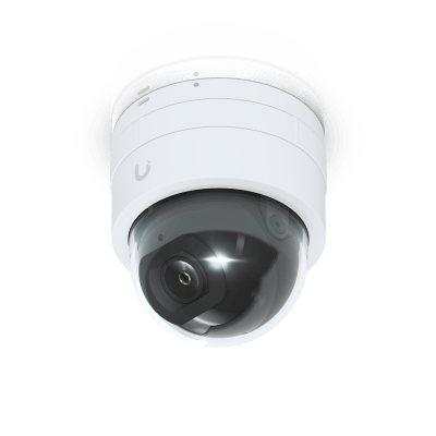 UBIQUITI - Cámara IP UniFi G5 Domo Ultra, de bajo perfil para interior, 2K (4MPX), ángulo amplio 102.4°, visión nocturna IR hasta 20 mts, detección de eventos, para pared o techo
