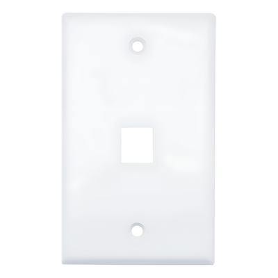 HIKVISION - Placa de Pared / 1 Puerto / 114x70x10 mm / UL 94 V-0 / Blanco / 20 Piezas / ABS