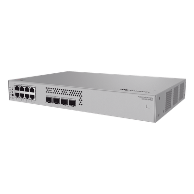 HUAWEI - Switch PoE Administrable Capa 2+ / 8 Puertos Gigabit PoE / 2 Puertos 2.5GE SFP + 2 Puertos 10GE SFP+ Uplink / 128 W / PoE Perpetuo / Nube Gratis